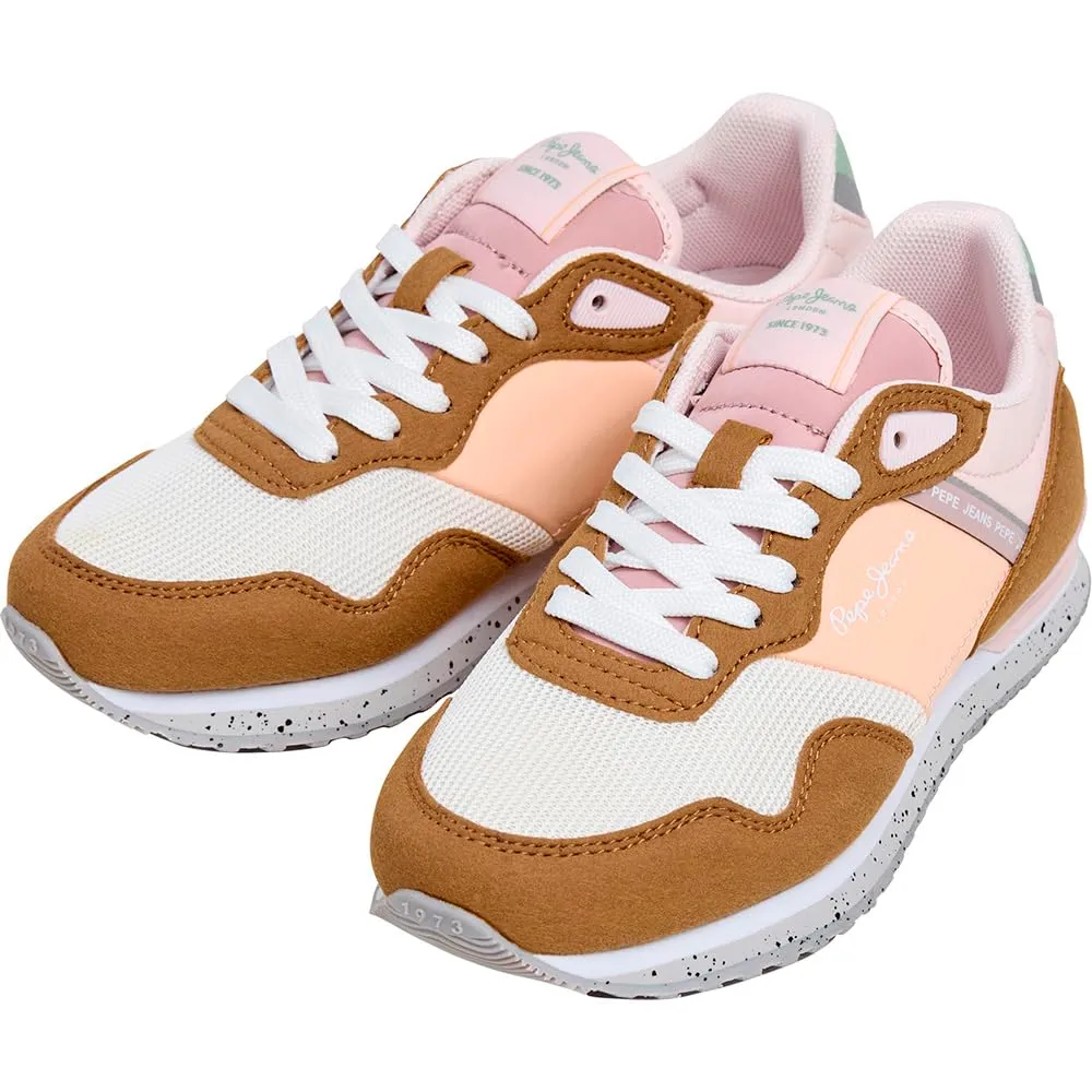 Pepe Jeans London Bubble G sneakers bambina marrone