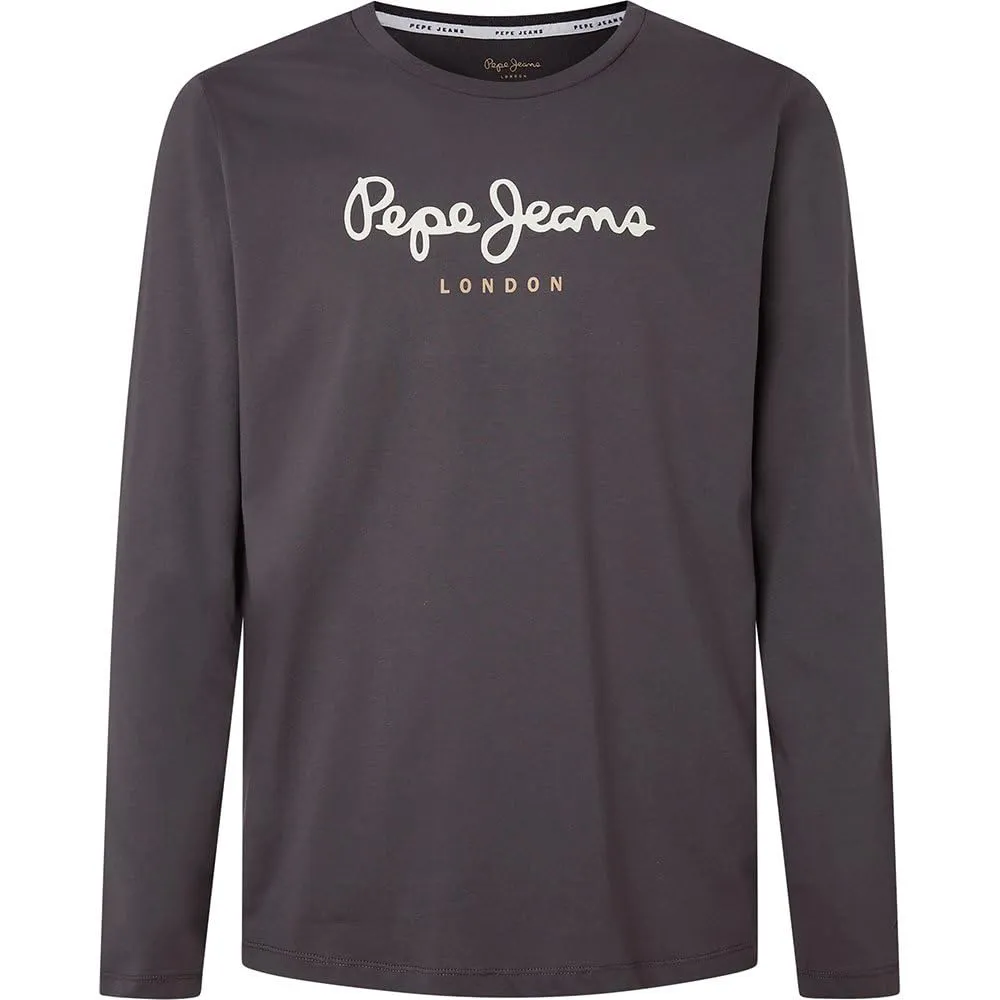 Pepe Jeans Eggo maglietta maniche lunghe uomo blu navy slim fit
