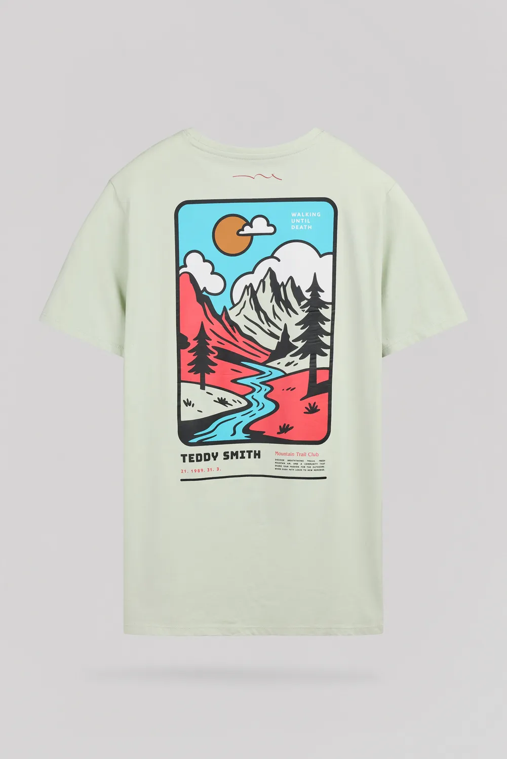 Teddy Smith T-Trail MC t-shirt verde cotone