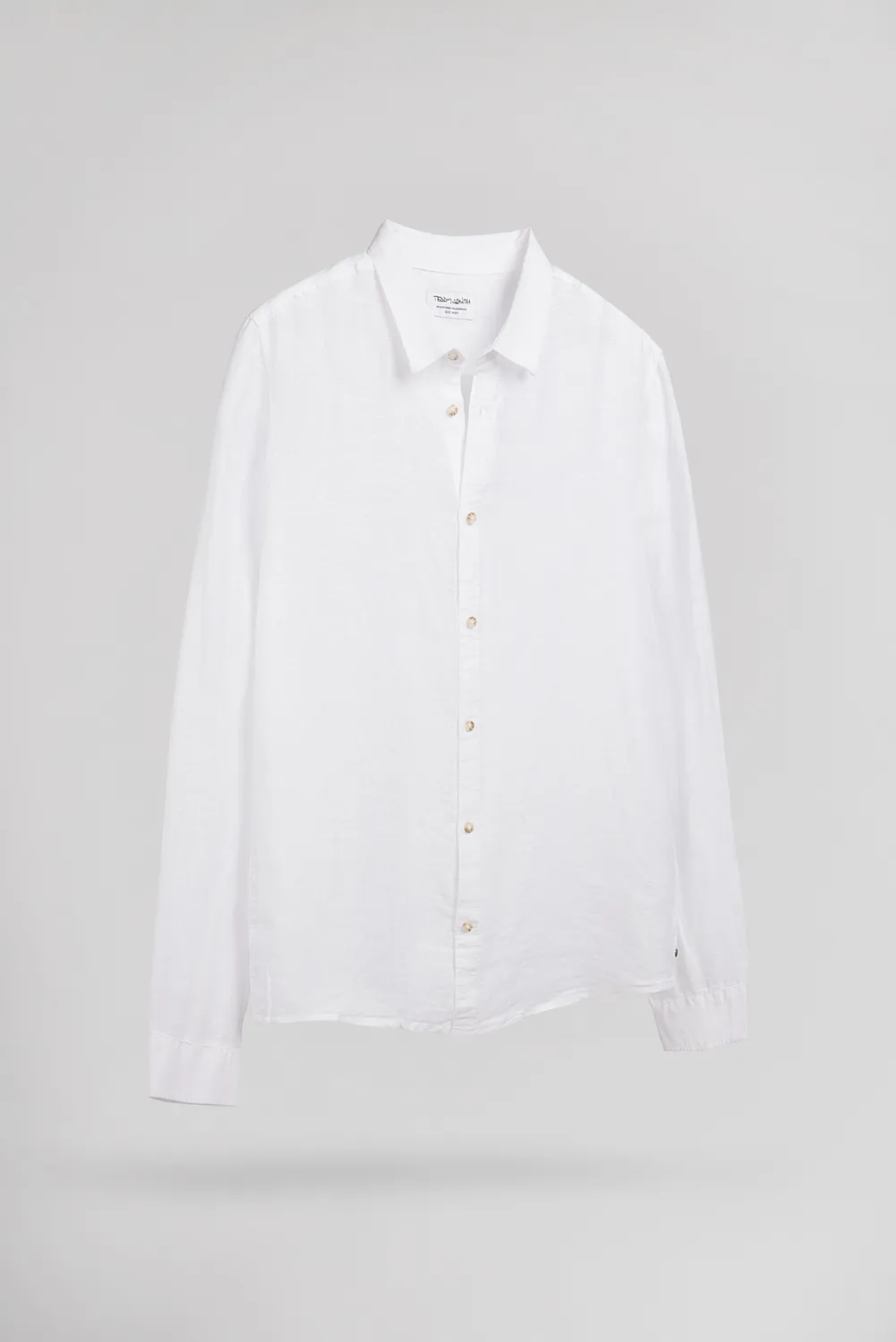 Teddy Smith C-Linen ML camicia lino bianca 100% lino