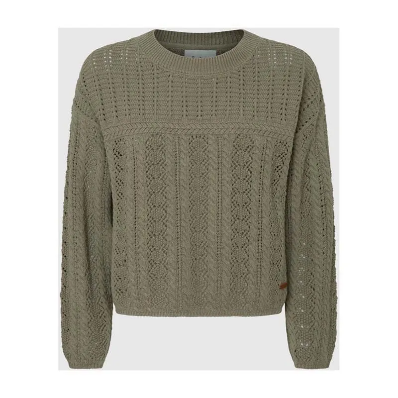 Pepe Jeans Isadora maglione donna traforato con frange