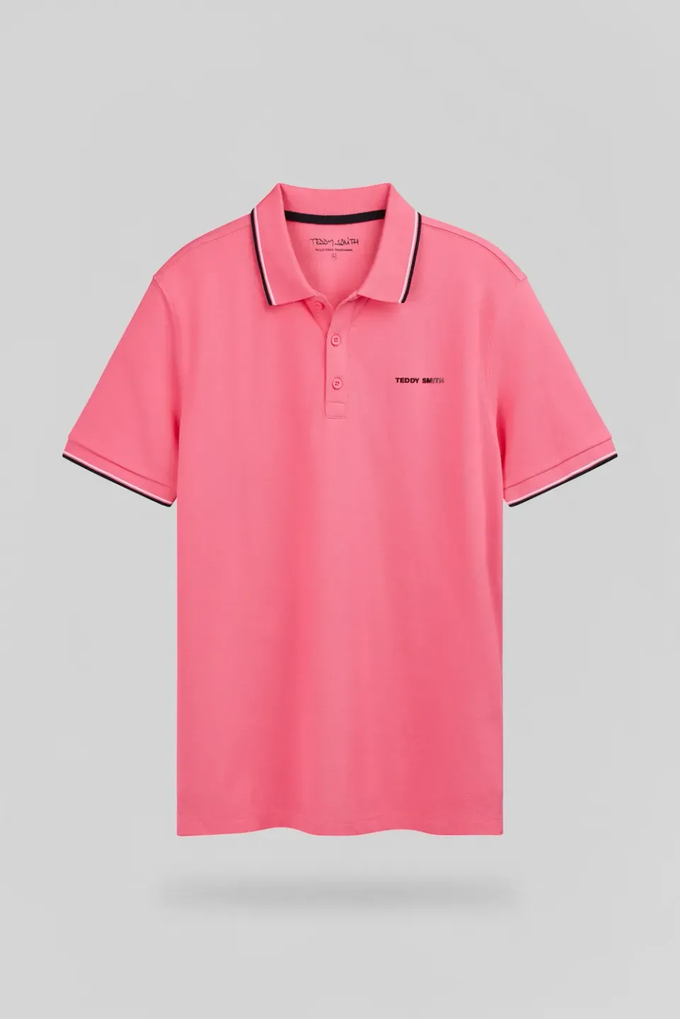 Teddy Smith Pasian 2 polo uomo rosa vif cotone