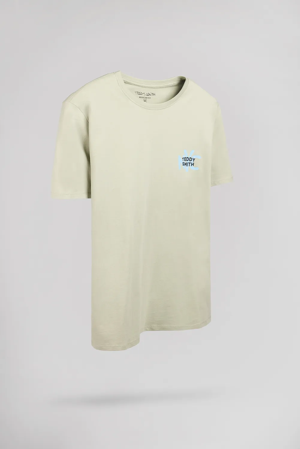 Teddy Smith T-Nyc MC t-shirt verde salvia stampa