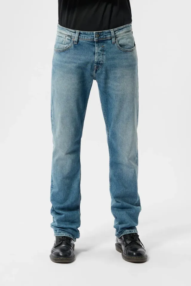 Teddy Smith REG jeans dritti Vintage Indigo L34 elasticizzati