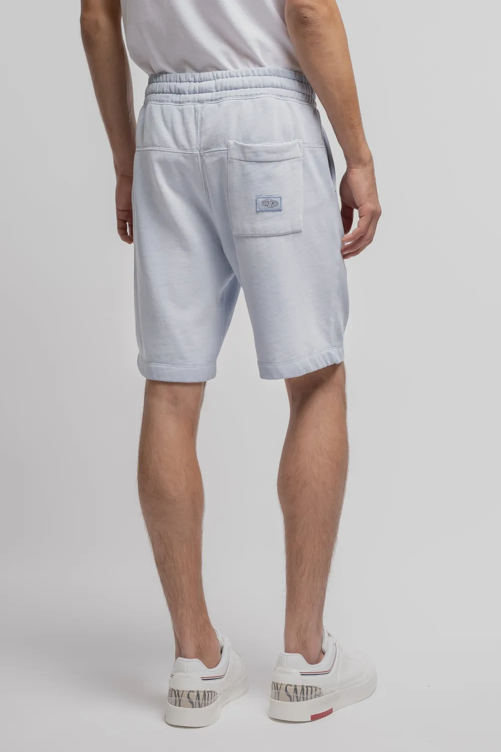 Teddy Smith S-Nateo Short Uomo Blu Pastello Felpato