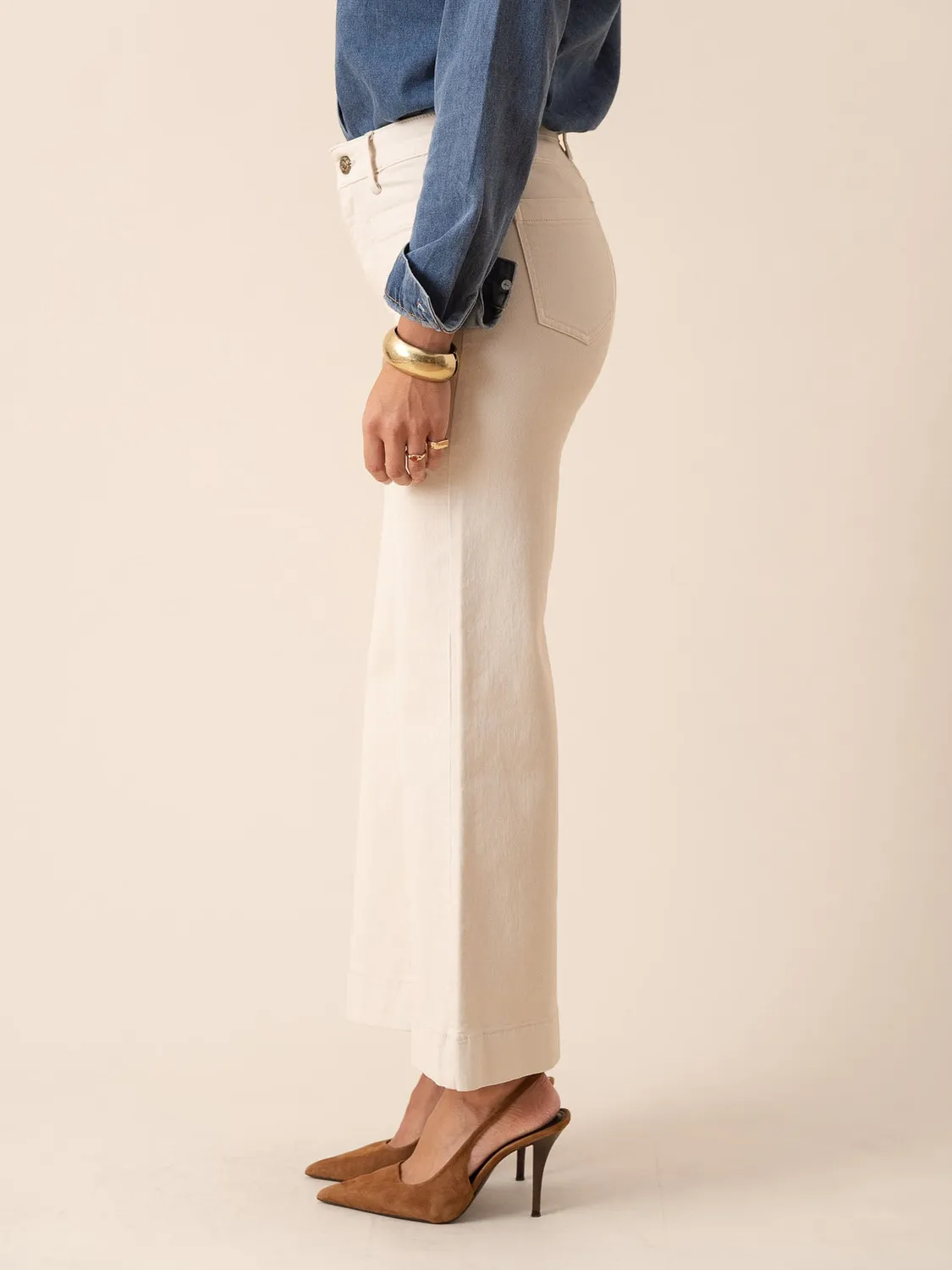 Oraije Gasparette jeans wide taupe
