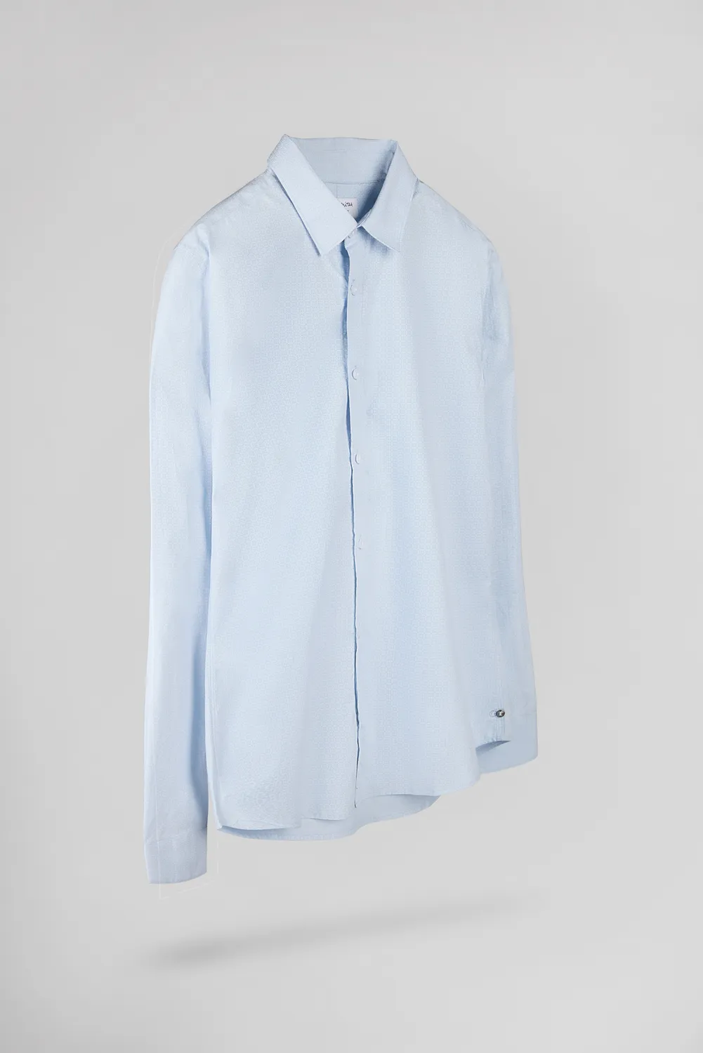 Teddy Smith Carton camicia uomo pastel blue microfloral