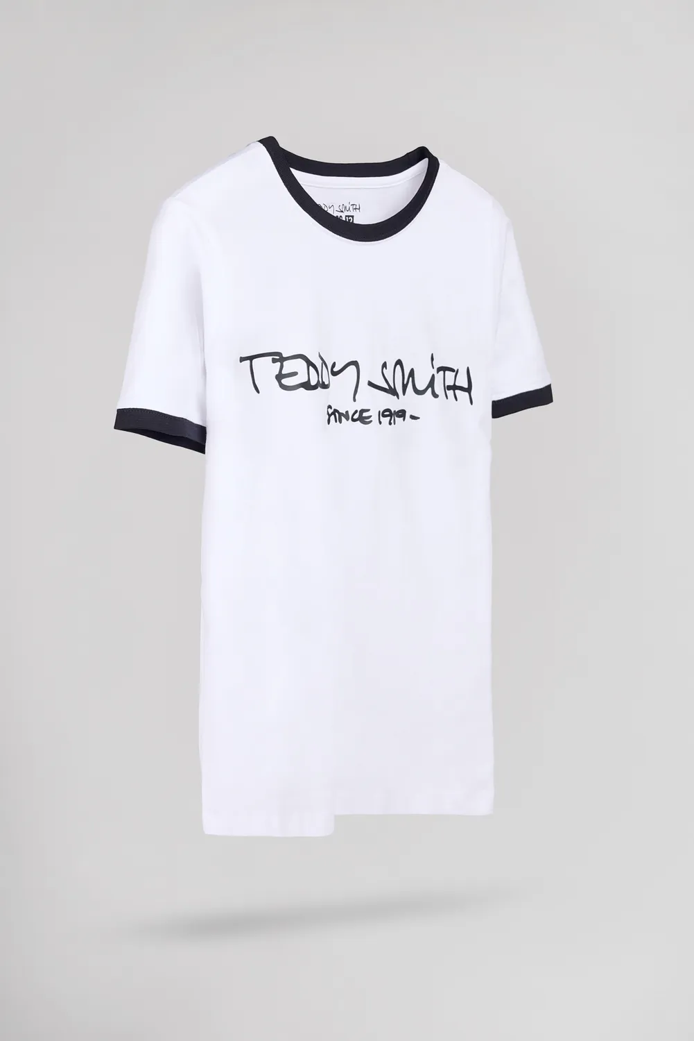Teddy Smith Ticlass MC JR t-shirt bianco cotone bambino