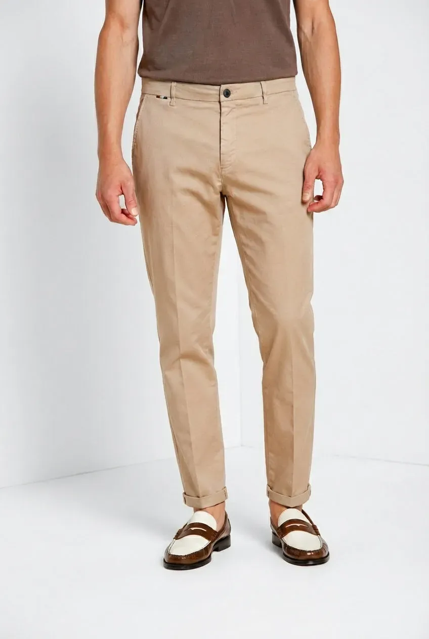Mason's Osaka chino uomo beige medio carrot fit