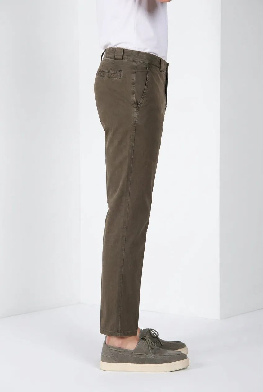 Mason's Madison M74 pantalone chino verde twill
