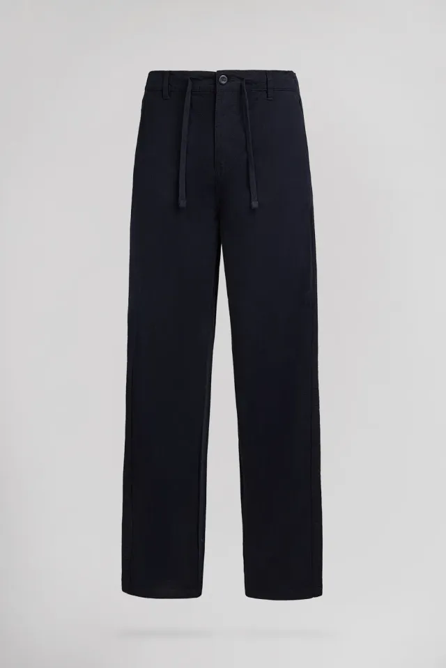 Teddy Smith P-Linen Chino pantaloni navy lino