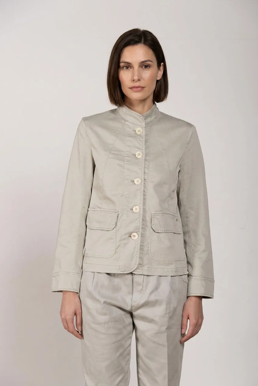 Mason's Karen New giubbotto donna celeste stretch