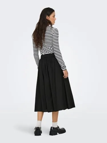 ONLY Onlmaila Long Pleat Skirt gonna lunga plissettata S