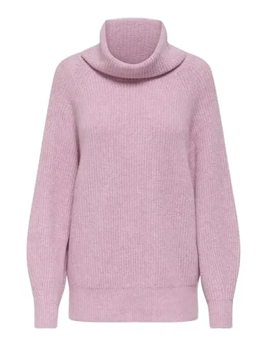 ONLY Onlwhitney LS Loose Rollneck Knt maglione S morbido