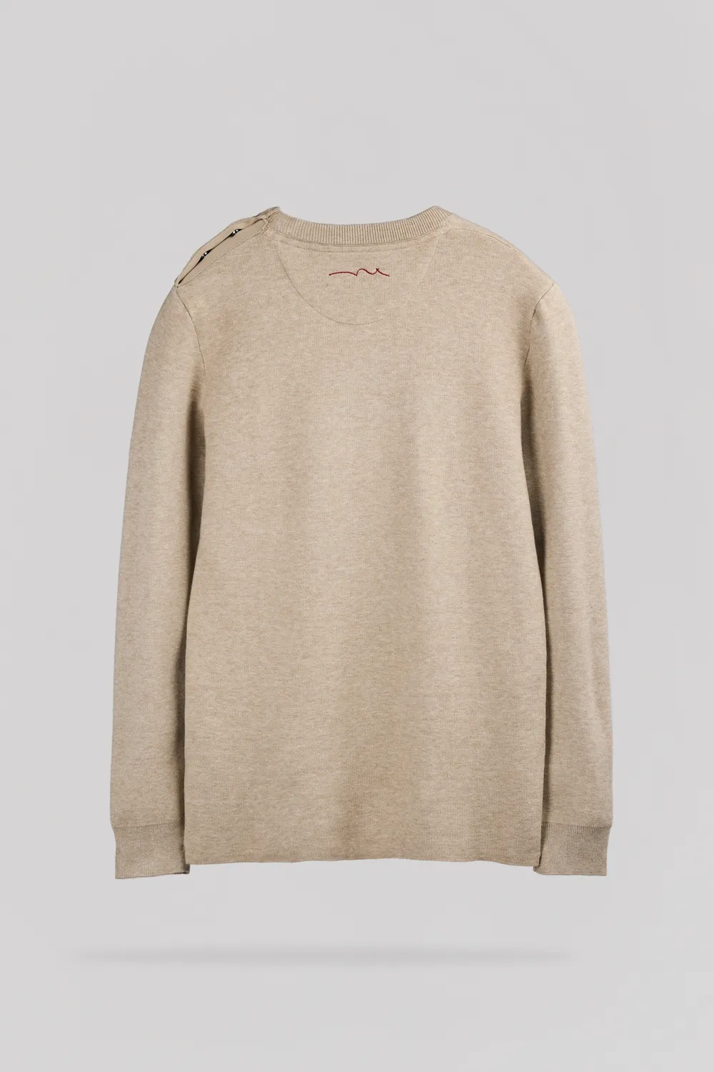Teddy Smith P-Drystan Maglione Uomo Beige Effetto Chiné