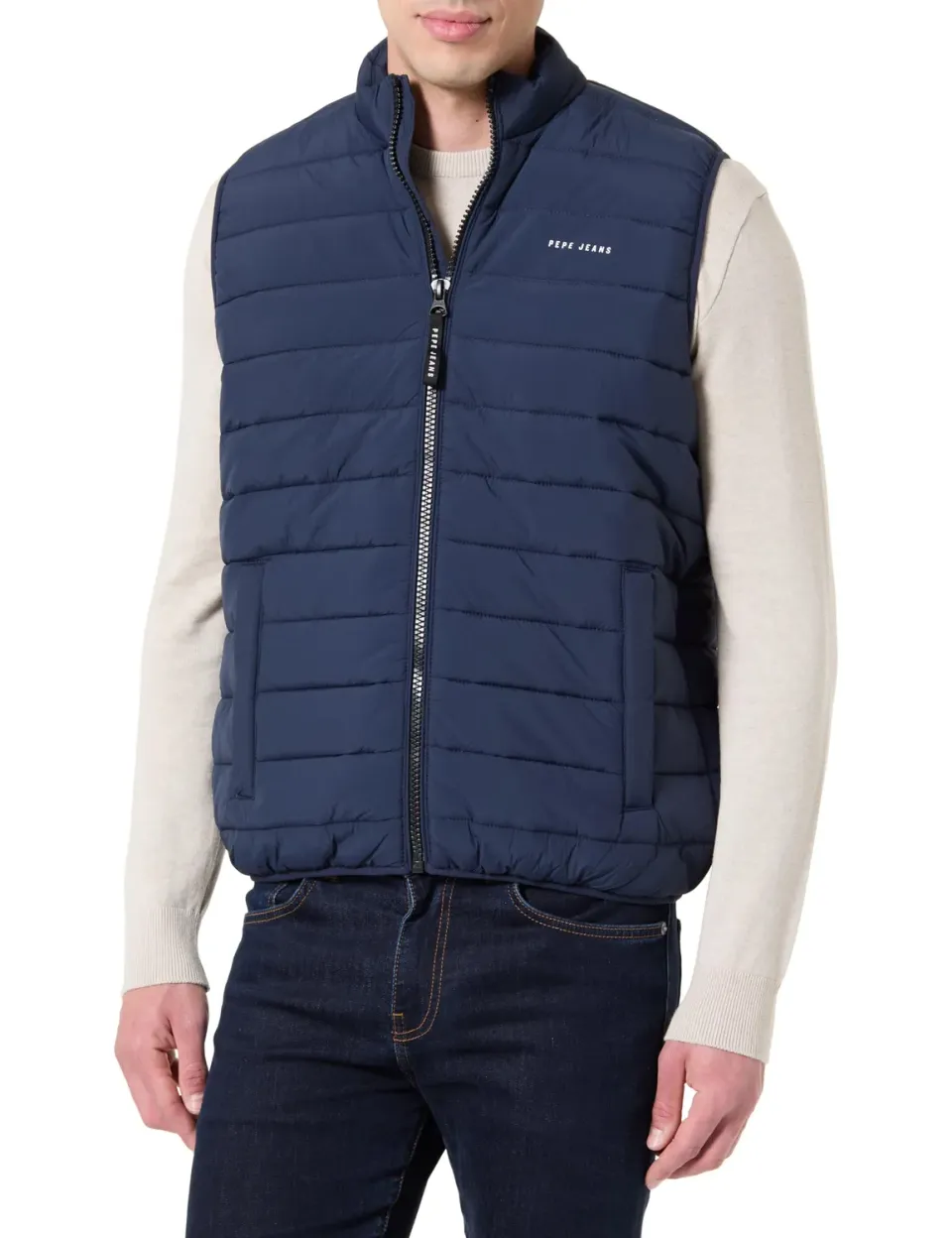 Pepe Jeans Light Puffer gilet uomo L leggero nero