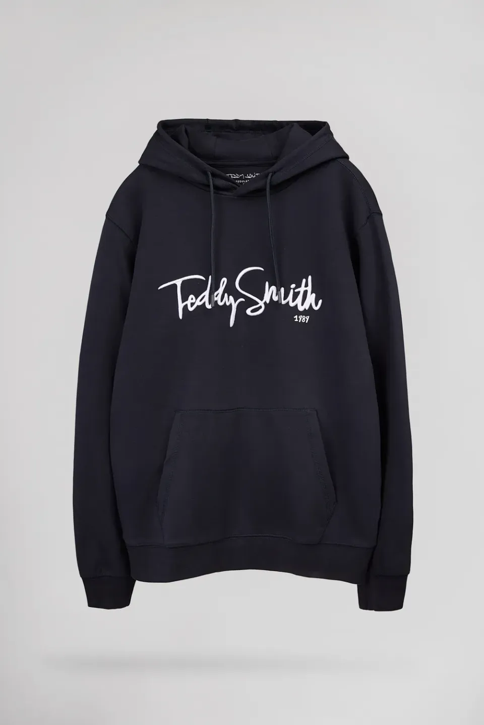 Teddy Smith S-Evry Hoody felpa con cappuccio blu navy cotone