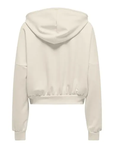 ONLY Onlalina Life L/S Zip Hood Box CC Felpa Nero XL