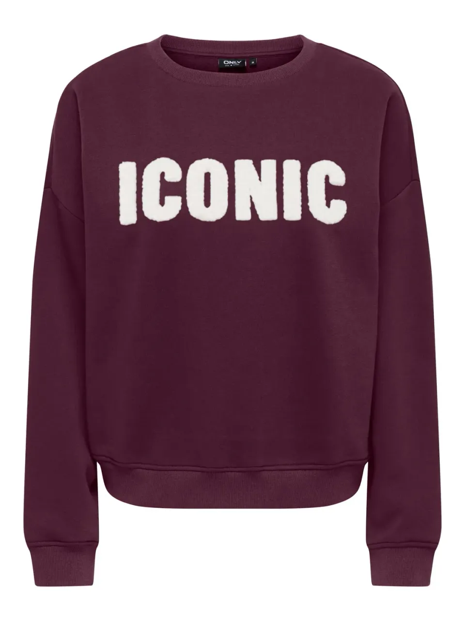 ONLY Onlsweat felpa donna girocollo tinta unita