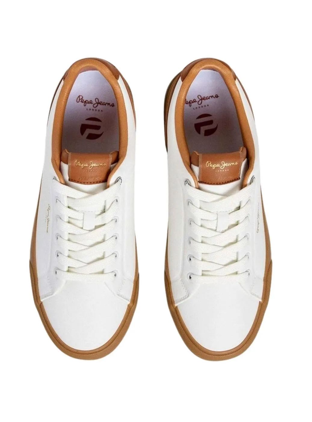 Pepe Jeans Kenton Once M sneakers ivory white 43 EU vulcanizzate