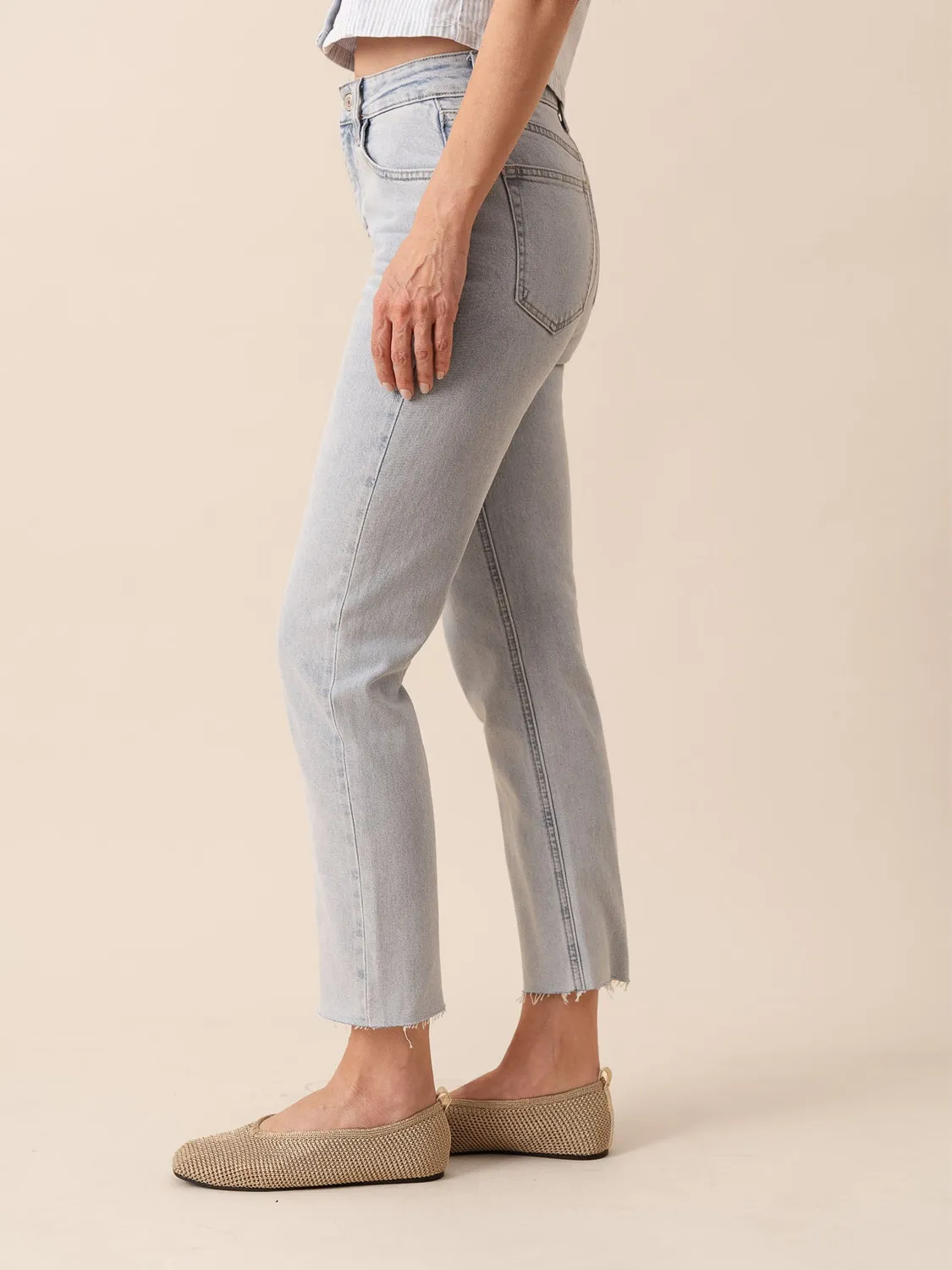 Oraije Maryline jeans dritti azzurrissimo
