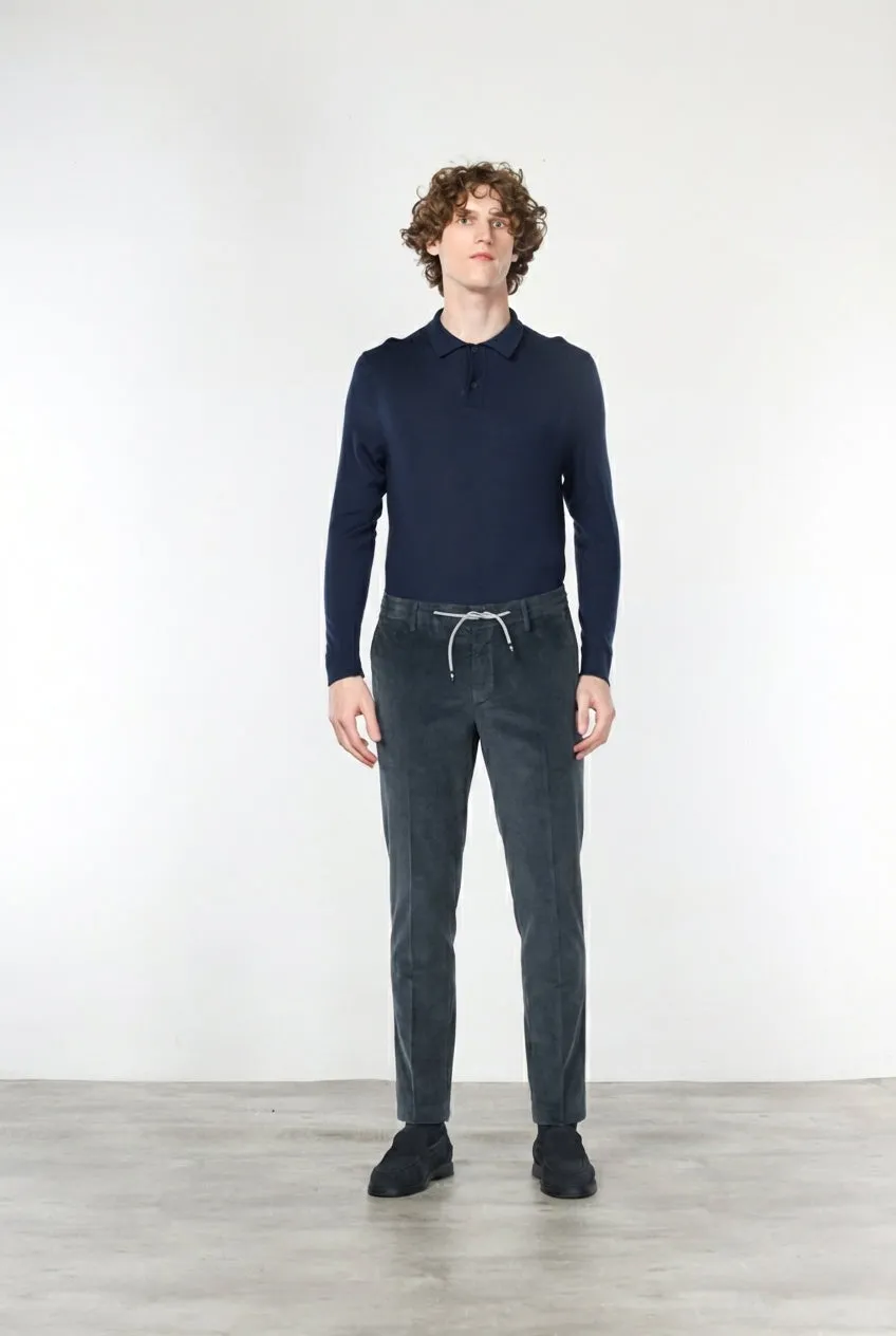 Mason's Milano Jogger Chino Uomo Grigio Scuro Extra Slim