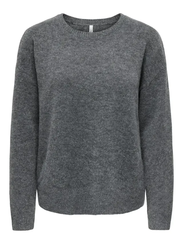 ONLY ONLOLIVIA pullover grigio scuro melange