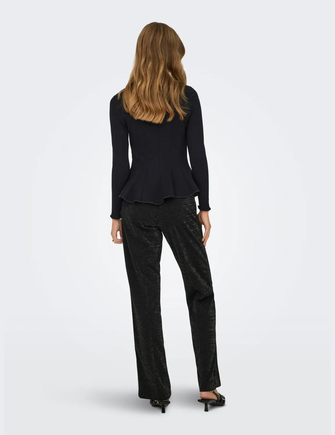 ONLY Onlkenya top peplum scollo rotondo elegante