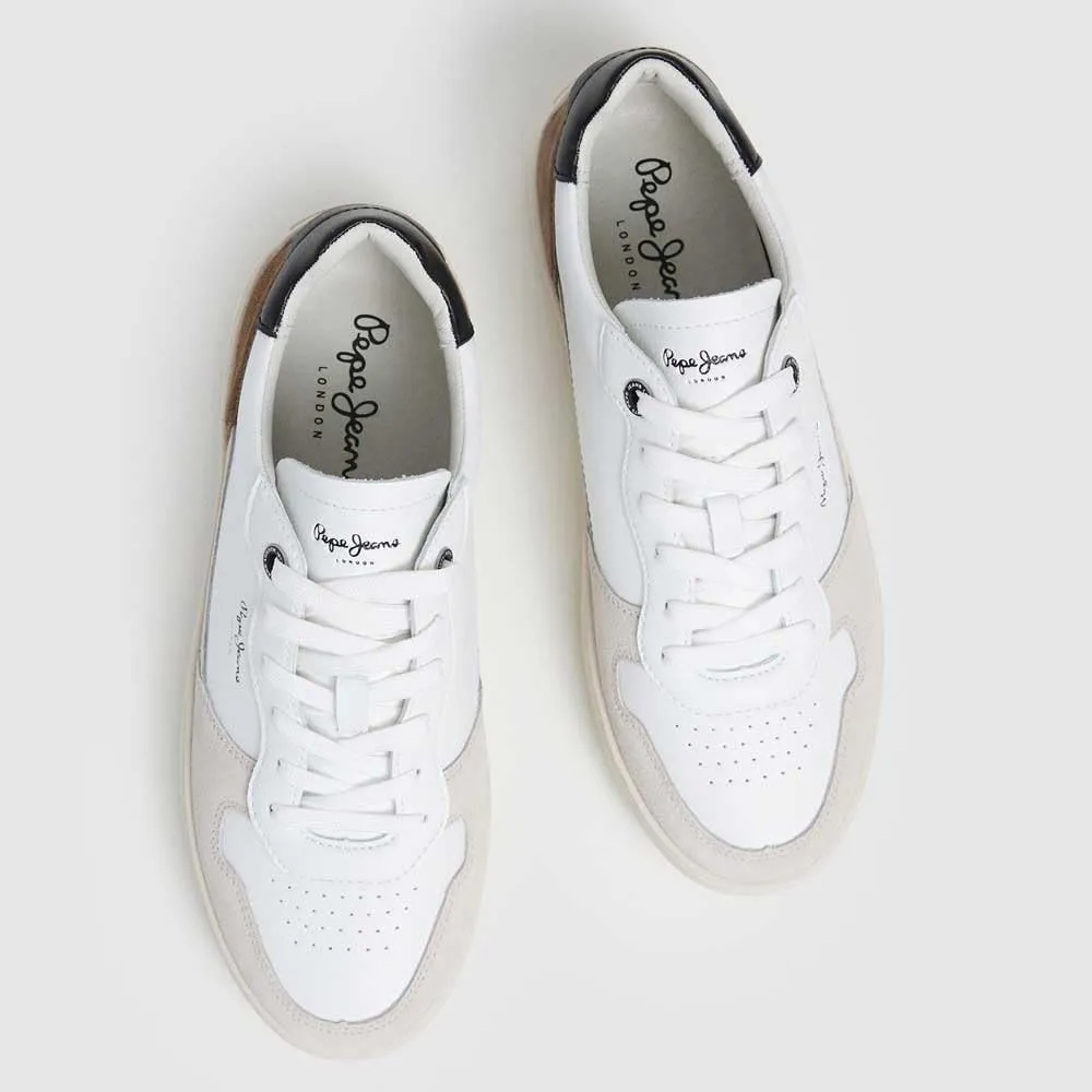 Pepe Jeans Camden Nature sneakers pelle bianco 43 EU