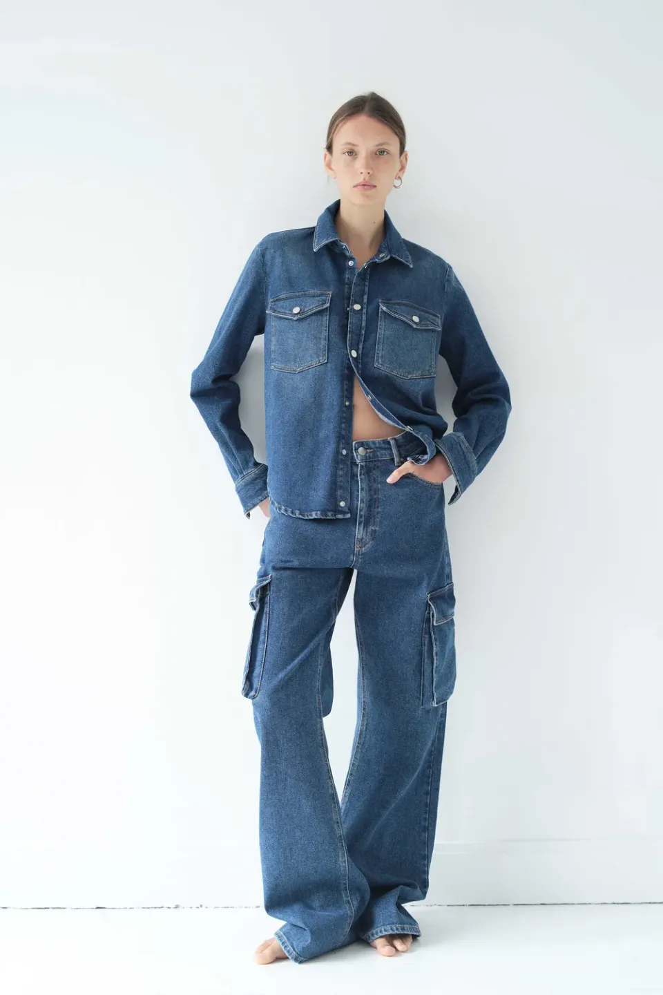 Acquaverde Battle Heavy Stone jeans cargo 7 tasche