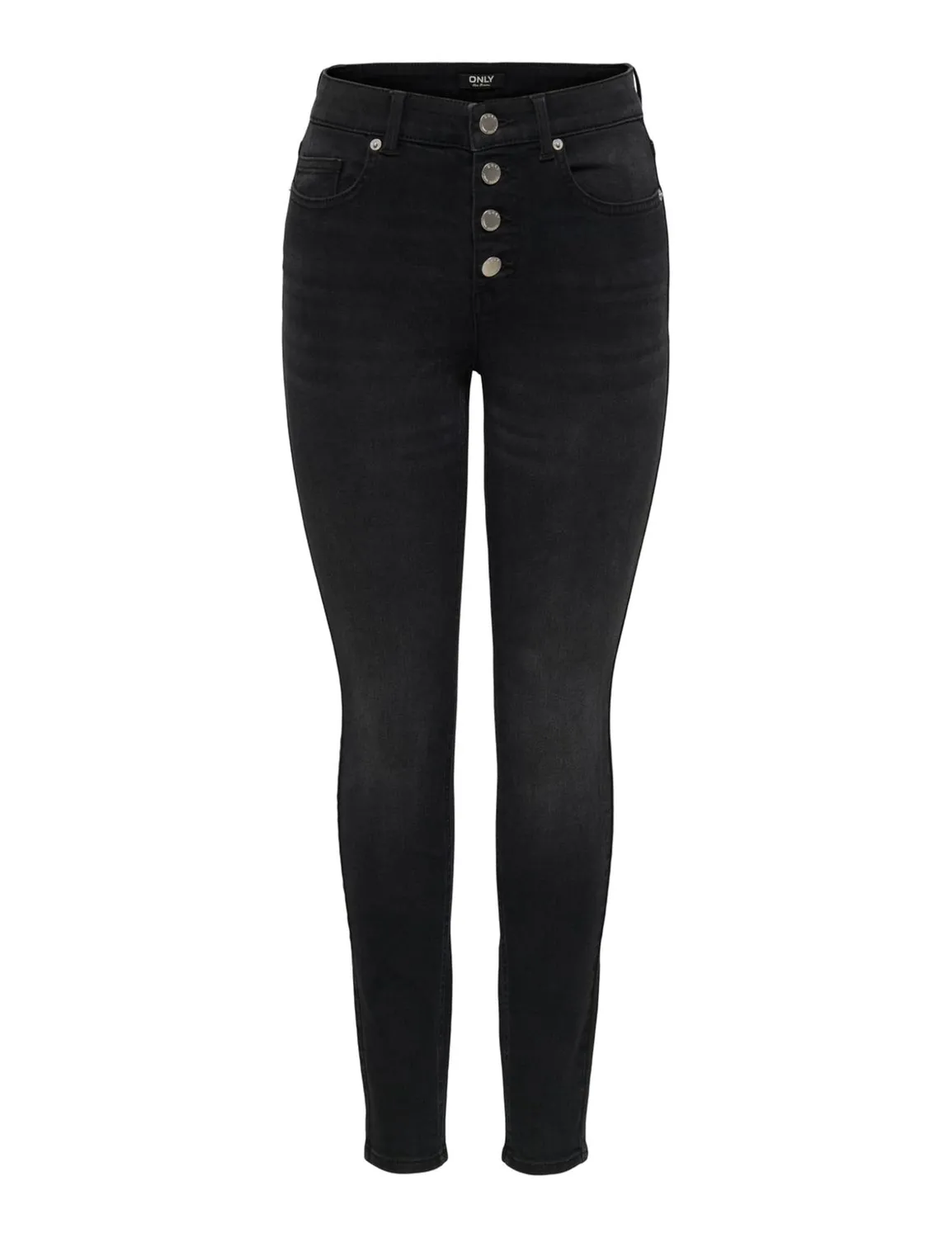 ONLY Onlhush Skinny Button Fly DNM jeans L32 lavaggio medio