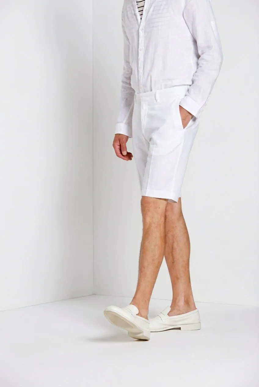 Mason's London bermuda uomo bianco regular stretch