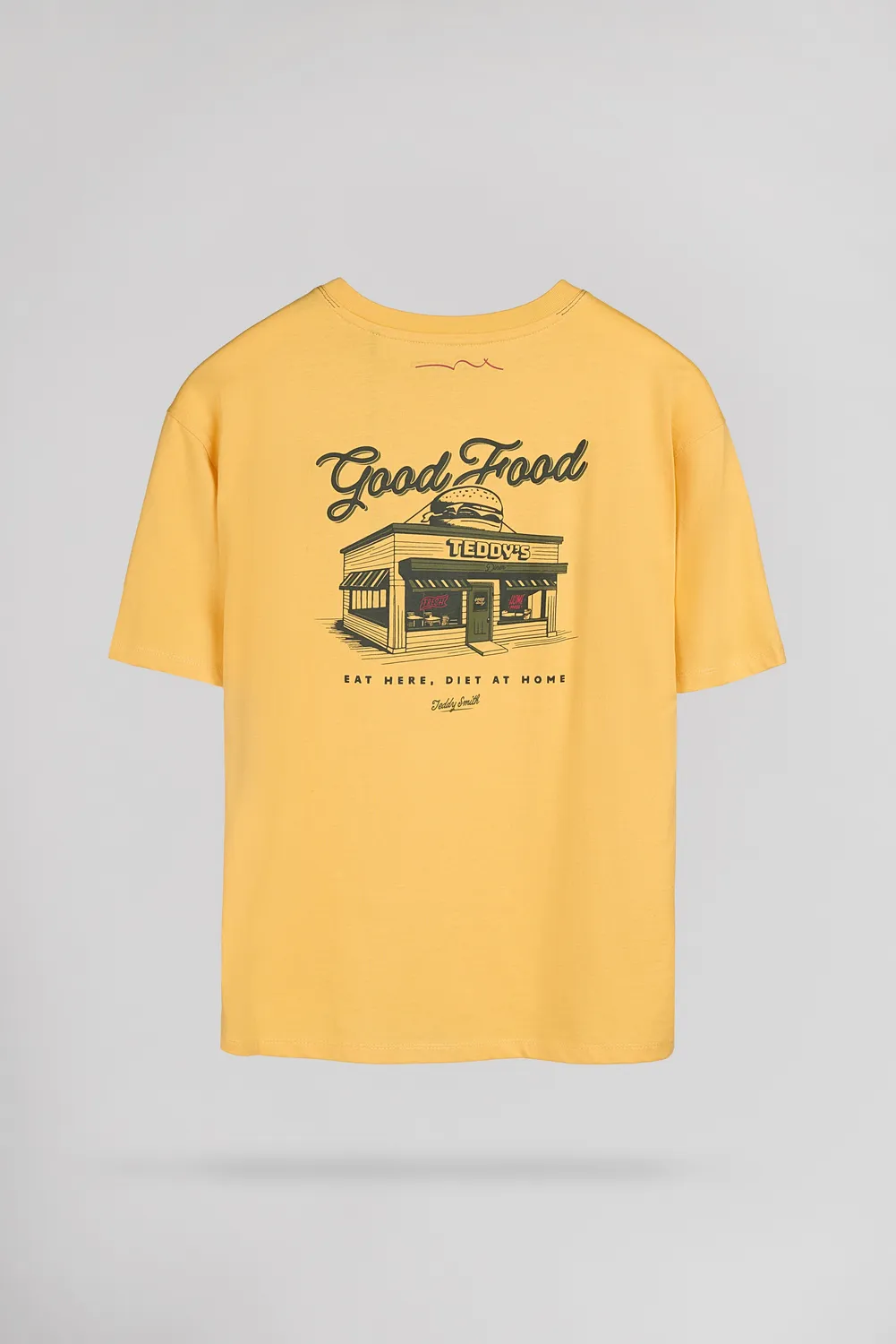 Teddy Smith T-Dinner t-shirt ragazzo gialla cotone
