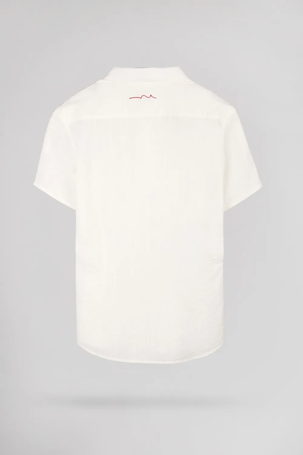 Teddy Smith Cut 2 MC camicia slim middle white uomo