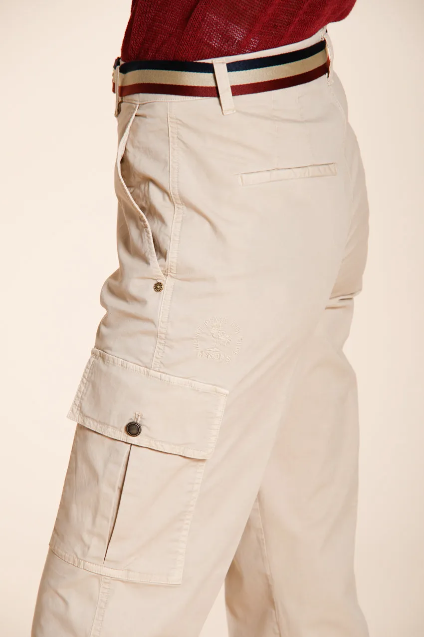 Mason's Marlene Cargo pantalone donna burro carrot