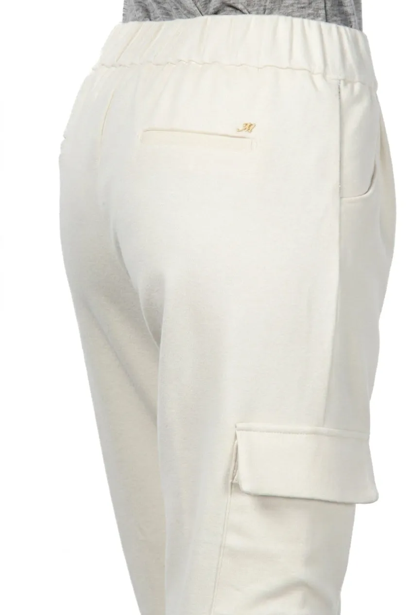 Mason's Chile Jogger cargo donna panna jersey relaxed