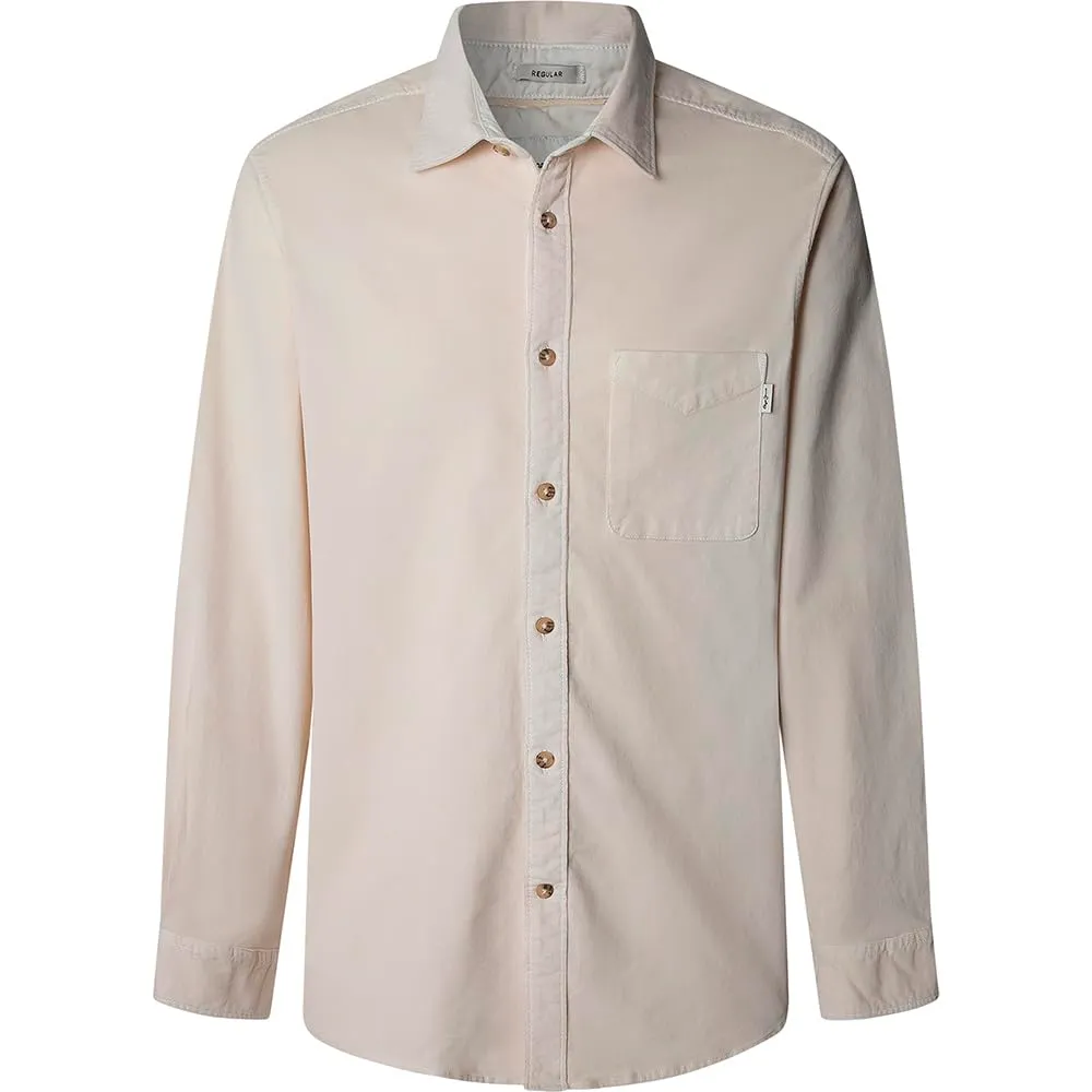 Pepe Jeans Clayton camicia uomo blu regular fit cotone