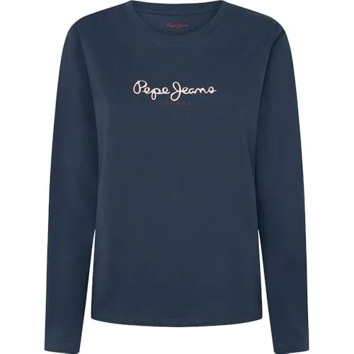 Pepe Jeans Fiore LS T-Shirt Donna Maniche Lunghe