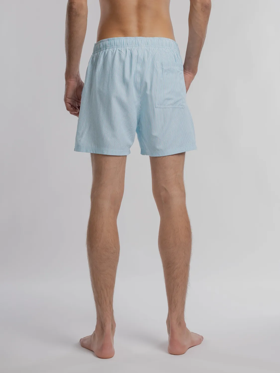 Teddy Smith S-Pablo costume mare blu laguna a righe