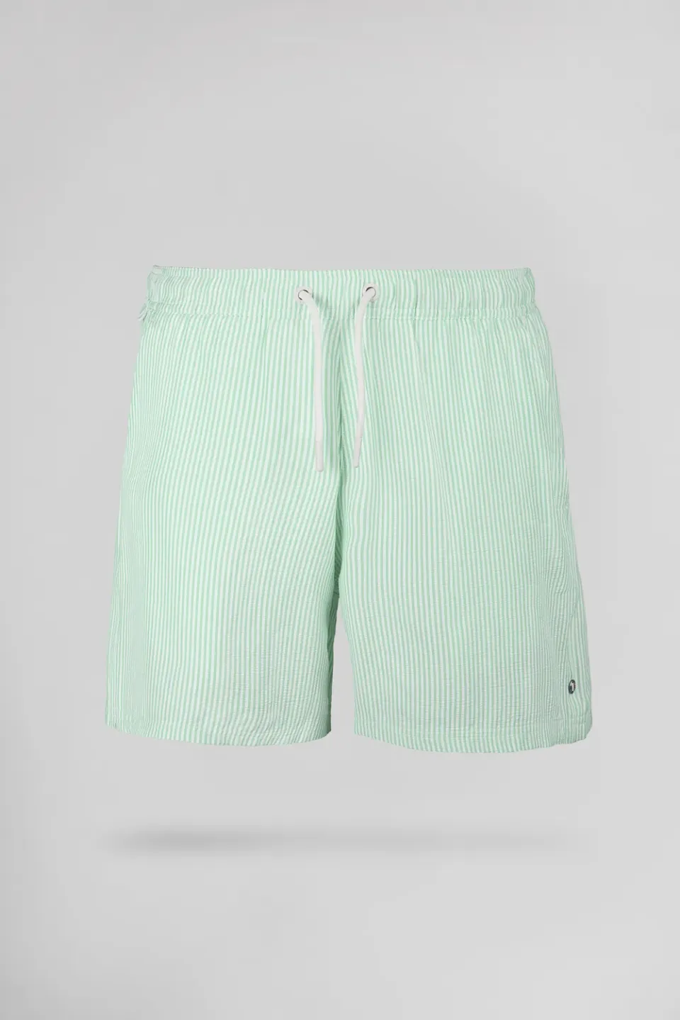 Teddy Smith S-Pablo costume uomo verde menta righe boxer