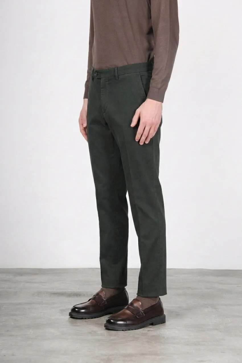 Mason's Paris Style chino tricotina verde scuro uomo