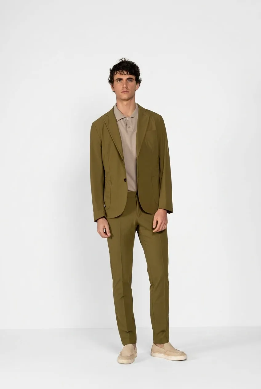 Mason's Da Vinci Tech Dynamic blazer verde militare jersey