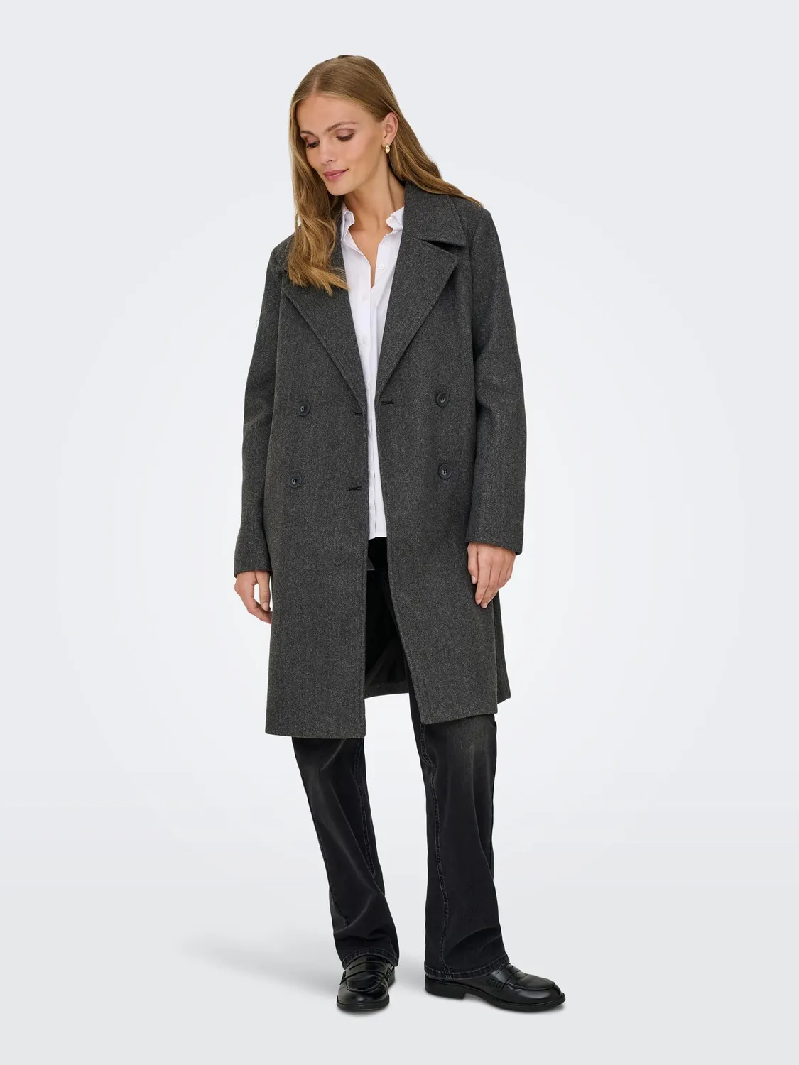 ONLY Onladina Life Cappotto lungo tinta unita