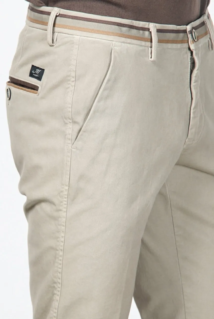 Mason's Torino Winter pantalone chino uomo slim ghiaccio