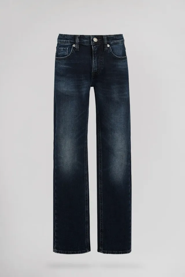 Teddy Smith Straight Boy JR jeans dritto ragazzo blu deep