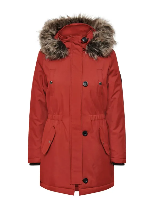 ONLY Onliris Parka giubbotto donna cappuccio pelliccia