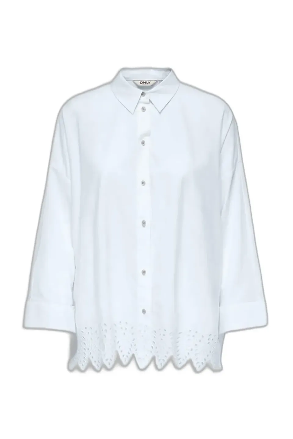 ONLY Onlgraces LS Emb camicia ricamata manica lunga
