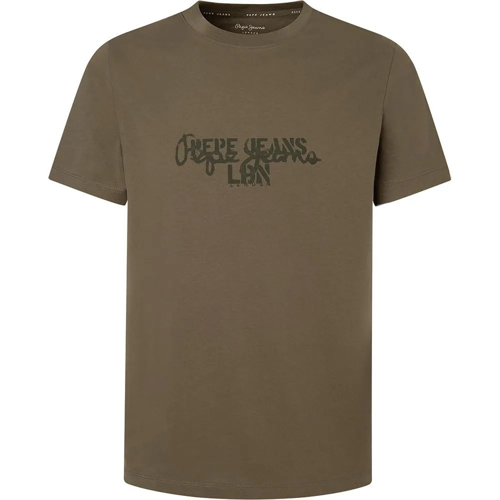 Pepe Jeans Chris t-shirt uomo beige cotone