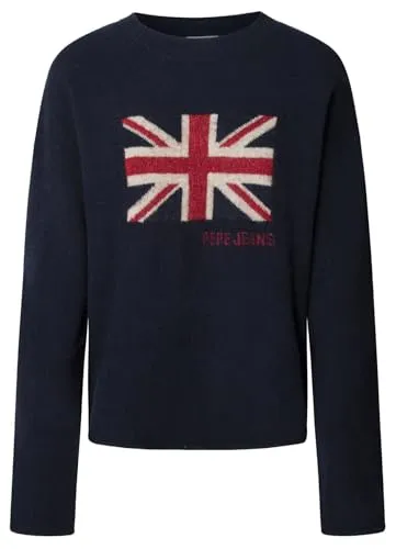 Pepe Jeans Caitlin T-Shirt Donna XS Blu Girocollo Corta