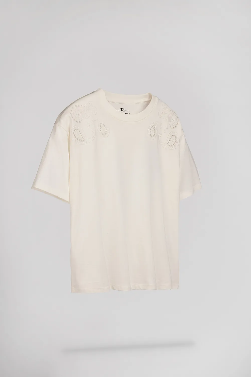 Teddy Smith T-Lyana MC Middle White t-shirt donna bianca oversize